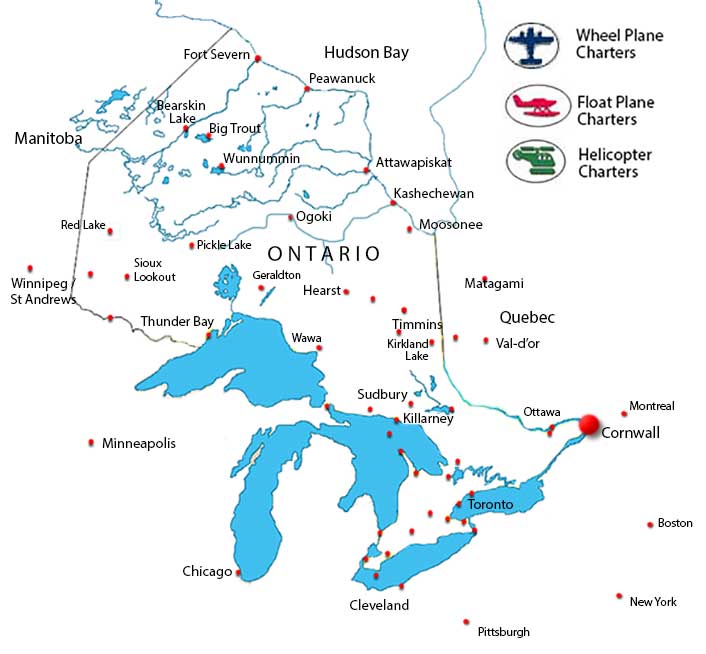 Cornwall Ontario Air Charter Directory